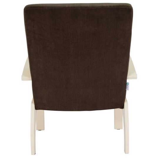 Мягкое кресло Денди шпон, ткань ультра шоколад, каркас дуб шампань шпон в Салехарде - изображение 7