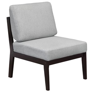 Кресло мягкое Массив мягкое, ткань серый, каркас венге в Салехарде