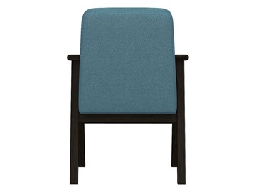 Кресло Ретро ткань голубой, каркас венге в Салехарде - предосмотр 3
