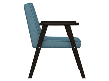Кресло Ретро ткань голубой, каркас венге в Салехарде - предосмотр 4
