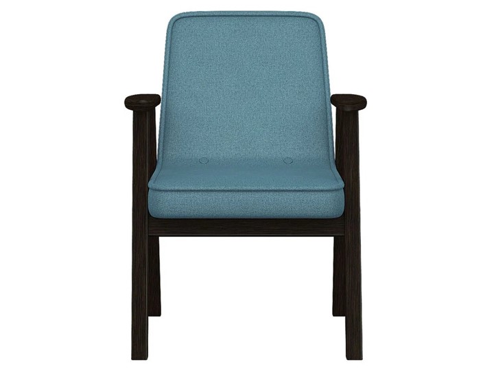 Кресло Ретро ткань голубой, каркас венге в Салехарде - изображение 5