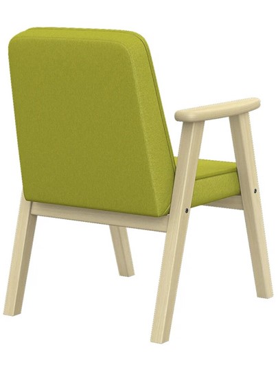 Кресло Ретро ткань лайм, каркас лак в Салехарде - изображение 2