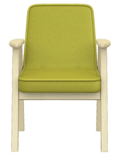 Кресло Ретро ткань лайм, каркас лак в Салехарде - изображение 3