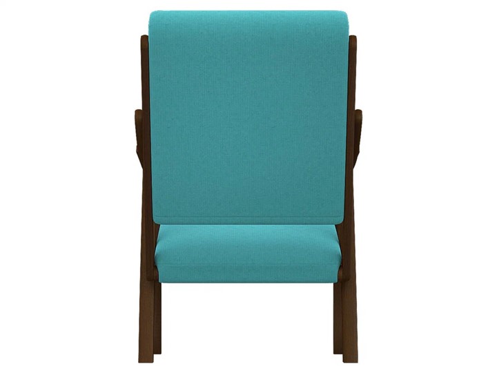 Кресло Вега 10 ткань бирюза, каркас орех в Салехарде - изображение 4