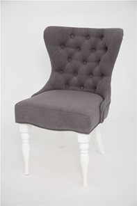 Кресло Вальс (эмаль белая / RS 15 - темно-серый) в Салехарде - предосмотр