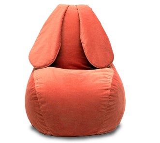 Кресло-мешок Зайка (длинные уши), оранжевый в Салехарде - предосмотр