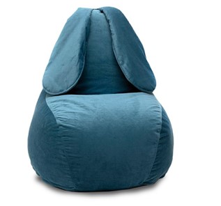 Кресло-мешок Зайка (длинные уши), синий в Ноябрьске