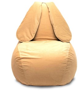 Кресло-мешок Зайка (длинные уши), желтый в Салехарде