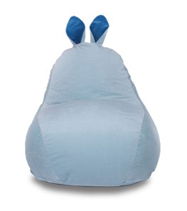 Кресло-игрушка Зайка (короткие уши), голубой в Надыме