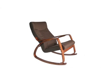 Кресло-качалка Женева, ткань шоколад в Муравленко