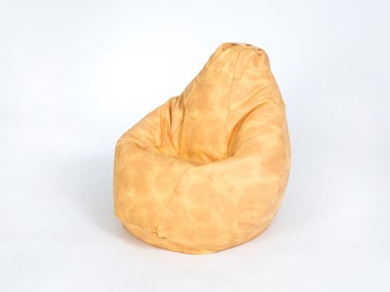 Кресло-мешок Груша среднее, жаккард, песок в Тарко-Сале