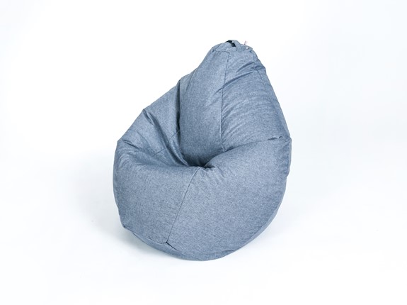 Кресло-мешок Хоум среднее, серая в Лабытнанги - изображение