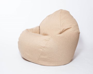 Кресло-мешок Макси, рогожка, 150х100, песочное в Салехарде - предосмотр
