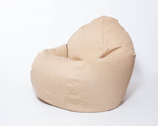 Кресло-мешок Макси, рогожка, 150х100, песочное в Губкинском - изображение