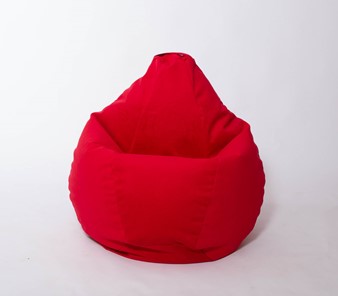 Кресло-мешок Груша большое, велюр однотон, красное в Губкинском - предосмотр 2