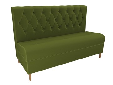 Прямой кухонный диван Бремен, Зеленый (микровельвет) в Лабытнанги - предосмотр 4