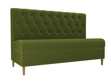 Прямой кухонный диван Бремен, Зеленый (микровельвет) в Губкинском