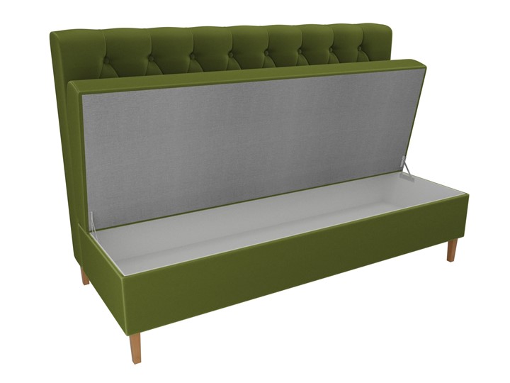 Прямой кухонный диван Бремен, Зеленый (микровельвет) в Салехарде - изображение 5
