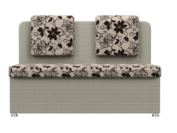 Кухонный диван Маккон 2-х местный, Цветы/Корфу 02 (рогожка) в Салехарде - изображение 2