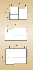 Кухонный диван КУ-21 со спальным местом в Муравленко - предосмотр 3