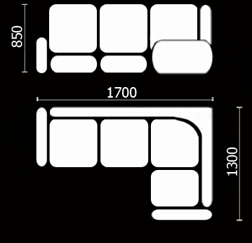 Диван кухонный Нео КМ-01 (168х128 см.) в Салехарде - изображение 3