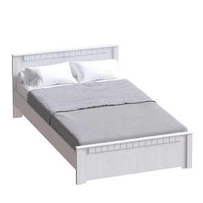 Кровать с основанием Прованс,1600 Бодега белая/Платина премиум в Надыме