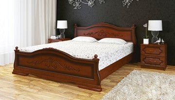 Спальная кровать Карина-1 (Орех) 90х200 в Муравленко