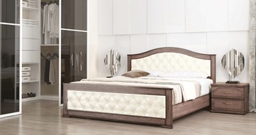 Кровать СВ-Стиль Стиль 3, 160х200, кожзам, с основанием в Лабытнанги