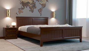 Двуспальная кровать Грация-4 (Орех) 160х200 в Лабытнанги