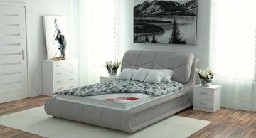 Двуспальная кровать с механизмом Сицилия 160х200 (с коробом) в Надыме