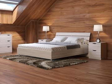 Кровать двуспальная Rest 1, 180х200, дуб шамони в Новом Уренгое