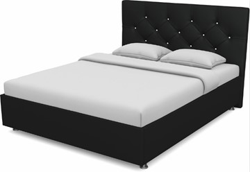 Кровать полутороспальная Моника 1400 с основанием (Nitro Black) в Тарко-Сале
