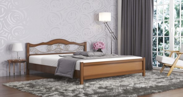 Кровать Ковка 160*190 с основанием в Салехарде - изображение