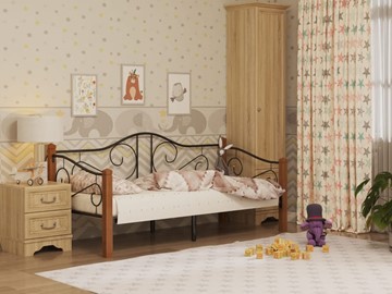 Кровать в детскую Гарда 7, 90х200, черная в Губкинском - предосмотр