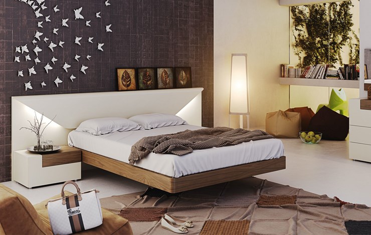 Кровать Elena с подсветкой (180x200) в Салехарде - изображение 1