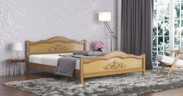 Спальная кровать Виктория 160*200 с основанием в Салехарде - изображение