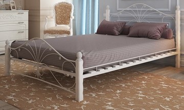 Спальная кровать Фортуна 1, 1200, белый/белый в Салехарде