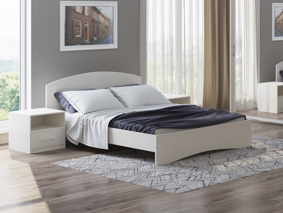 Кровать Этюд 160х200, Белый в Салехарде - изображение