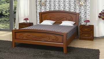 Кровать Карина-16 (Орех) 140х200 в Надыме