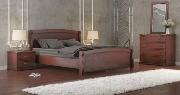 Двуспальная кровать Магнат 160*190 с основанием в Салехарде - изображение