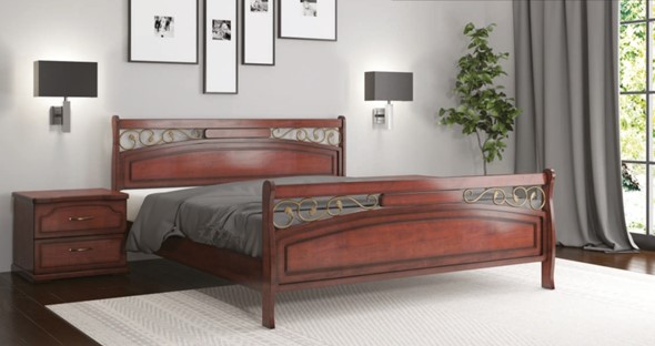 Кровать 2-спальная Цезарь 160*195 с основанием в Салехарде - изображение