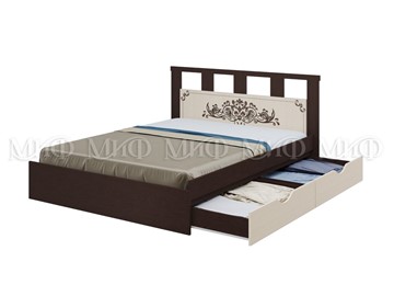 Кровать спальная Жасмин 1600 с ящиками в Муравленко