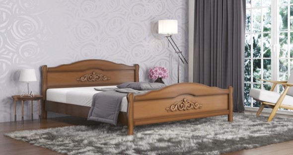 Кровать 2-спальная Анастасия 160*200 с основанием в Салехарде - изображение