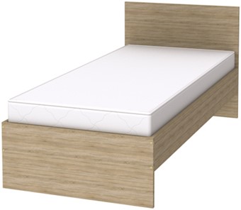 Односпальная кровать K09 с основанием, цвет Дуб Сонома в Надыме