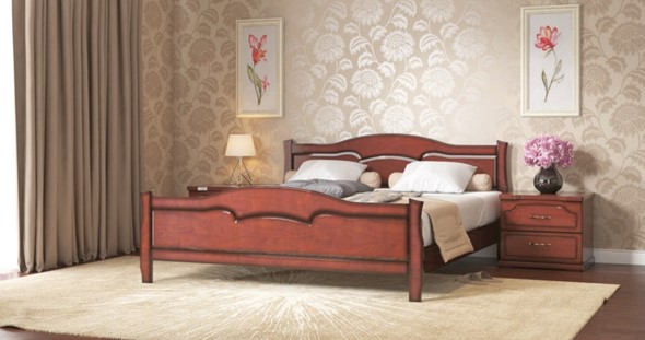 Полуторная кровать Лидия 140*200 с основанием в Салехарде - изображение