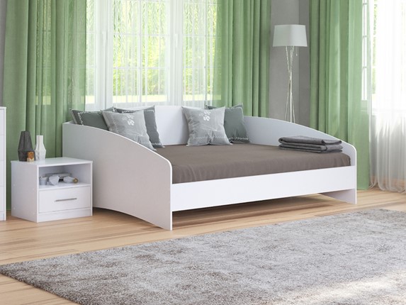 Кровать двуспальная Этюд Софа 180х200, Белый в Салехарде - изображение