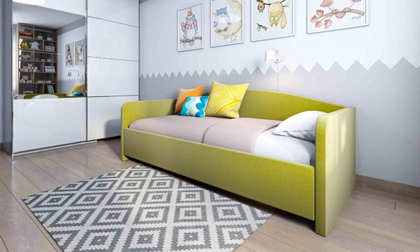 Спальная кровать Uno 80х200 с основанием в Муравленко - изображение