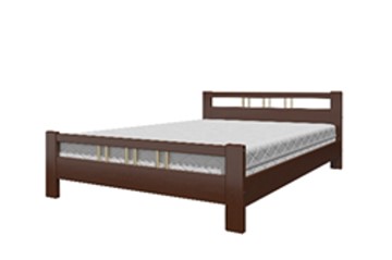 Двуспальная кровать Вероника-3 (Орех) 160х200 в Лабытнанги