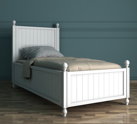 Спальная кровать Palermo, (PL1009), белый в Салехарде - изображение