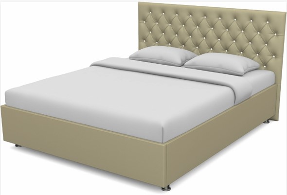 Кровать Флоренция-А 1400 с основанием (Nitro Cream) в Салехарде - изображение